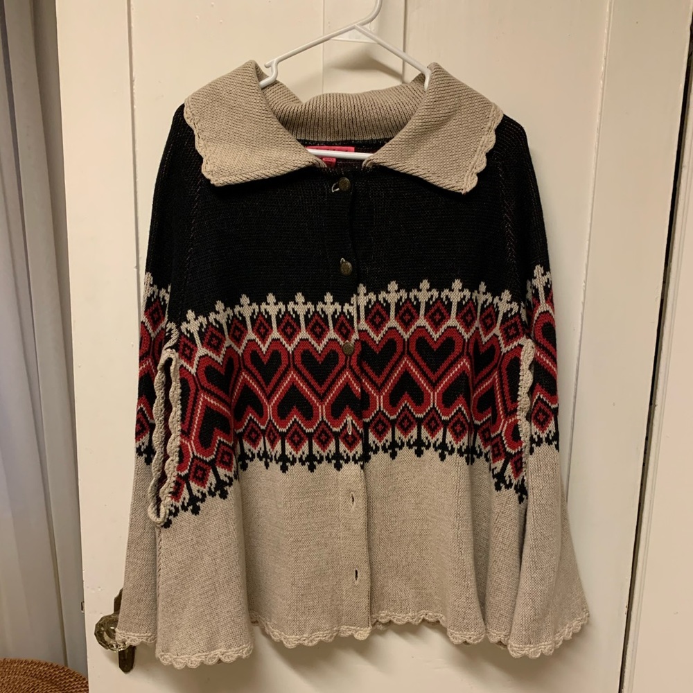 Betsey Johnson - Multi color Poncho